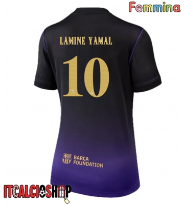Barcelona Lamine Yamal #10 Seconda Maglia Femmina 2026-27 Manica Corta